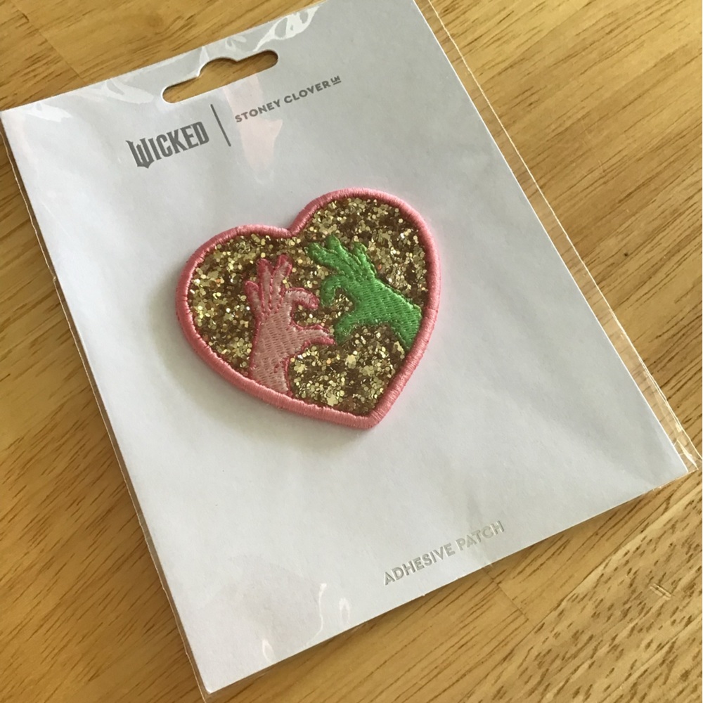 Stoney Clover Lane “Wicked” Heart Shaped Glitter Patch